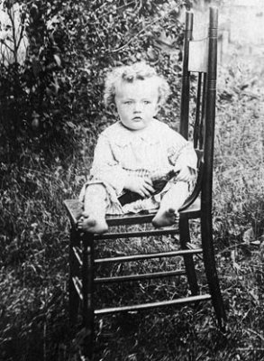 1914 - my father at 2 years old, John Milne Cary Boyd, in Braddyville, Iowa