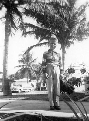 1956 - Don Boyd near the house we lived in