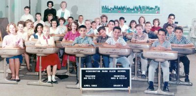 1962 - Mr. Faith's 6th grade class at Kensington Park Elementary School, Miami