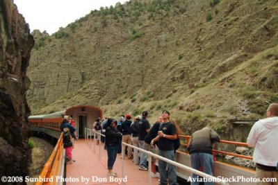 2008 - passengers on one of the open-air cars on the Royal Gorge Railroad