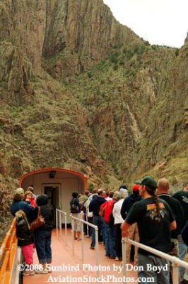 2008 - passengers on one of the open-air cars on the Royal Gorge Railroad