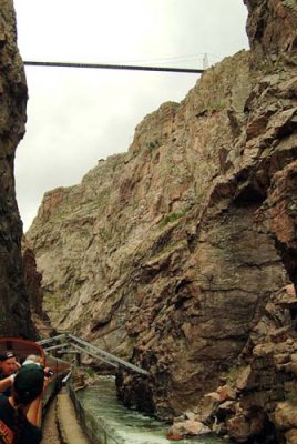 2008 - the train on the Hanging Bridge in the Royal Gorge