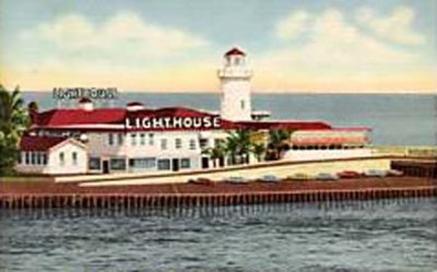 1950's - the Lighthouse Restaurant at Haulover Park on A1A, Dade County