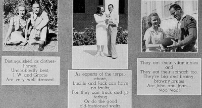 1939 - top third of the Miami High yearbook Superlatives page