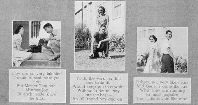 1939 - bottom third of the Miami High yearbook Superlatives page