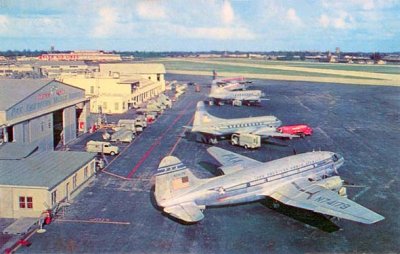 Early 1950's - Pan American Curtiss C-46F-1-CU N74179 at the 36th Street Terminal, Miami