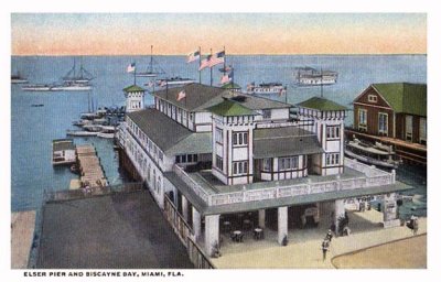 1910's - Elser Pier on Biscayne Bay, downtown Miami  (see comments below)