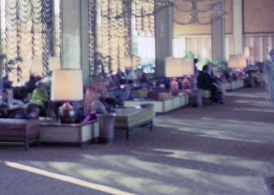 1973 - lobby of the Century Plaza Hotel in Century City, Los Angeles