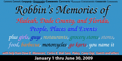 Older Robbin's Memories - January 1, 2009 to June 30, 2009