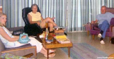 1970 - J. Boyd, Aunt Norma Boyd and father John Boyd at Norma's home in Miramar