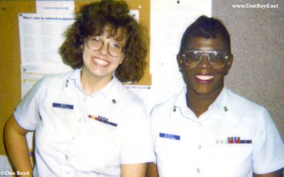 Early 1990's - YN3 Denise Sisto and YN3 Cynthia Murray at USCG Air Station Miami Personnel