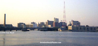 1970 - downtown Tampa and the Hillsborough River as seen from Davis Island