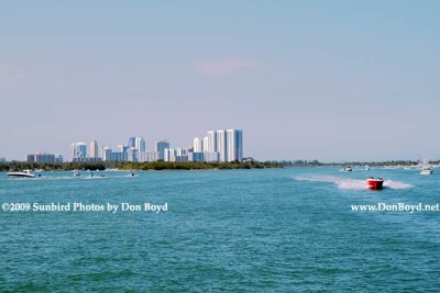 2009 - looking north at Oleta River State Park (left), Sunny Isles Beach condos and Haulover Park (right)  (#1602)