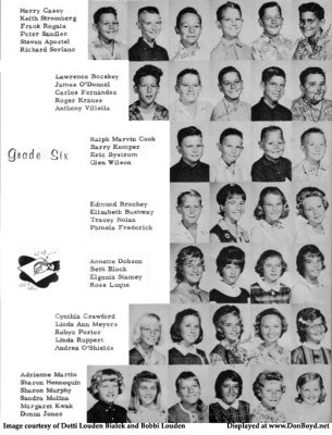 1963 - 6th grade class at Dr. John G. DuPuis Elementary School, page 2