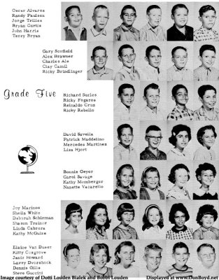 1963 - 5th grade class at Dr. John G. DuPuis Elementary School, page 3