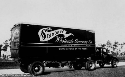 Late 1930's - a Standard Wholesale Grocery Company truck from Miami on the Tamiami Trail (see text below)