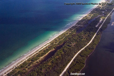 2009 - John U. Lloyd State Park after they destroyed all the old tall Australian Pines that provided shade (comments below)