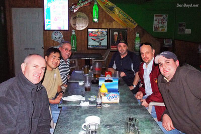 January 2010 - Joe Pries, Ben Wang, Don Boyd, Kevin Cook, Dave Hartman and Marc Hookerman at Bryson's Irish Pub