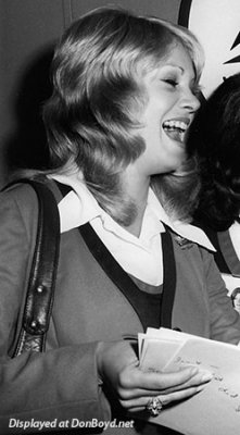 1972 - Susan Lowden (now Jacobs) in her Delta Air Lines stewardess uniform
