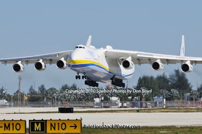 2010 - the first An-225 Mriya (UR-82060) landing at Miami International Airport