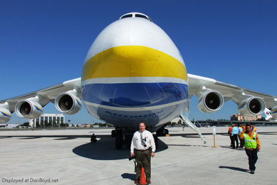 2010 - Airside Division Manager Lonny Craven with the giant Antonov An-225 Mriya