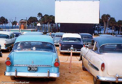 Drive in movie theatres, a great place for dates