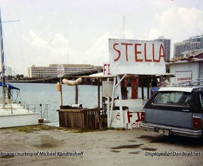 1990 - the Kandrashoff fish stand on Watson Island (comments below)