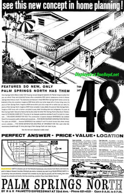 1962 - ad for new homes in Palm Springs North by R&R