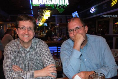 John Padgett and Old Joel Harris at Chili's in Smyrna