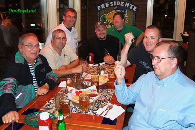May 2010 - Don Boyd, Brian Casity, Jim Garbee, Dale Jackson, Jimmy Farmer, Matt Coleman and Old Joel Harris at Chili's in Smyrna