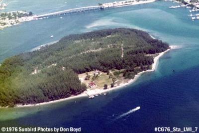 1976 - U. S. Coast Guard Station Lake Worth Inlet, Peanut Island, and causeway to Singer Island, FL