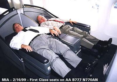 1999 - Lonny Craven and Don Boyd on American Airlines new B777-223 N770AN