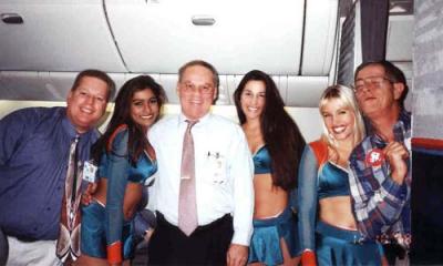 1998 - Lonny Craven, Don Boyd and Nelson Paganacci with some Miami Dolphin Cheerleaders