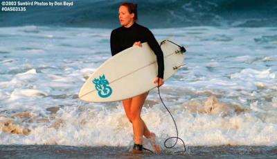 Lady surfer stock photo #6998
