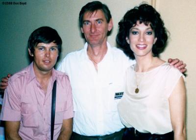 1988 - Ronnie, former WQAM disc jockey Jim Catfish Dunlap and beautiful Lynne Russell, former CNN Headline News anchorwoman