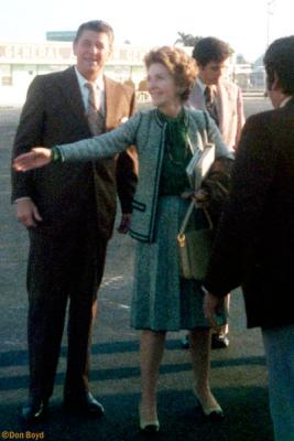 Mid 70's - Ronald and Nancy Reagan at Miami International Airport
