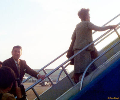 Mid 70s - Ronald and Nancy Reagan at Miami International Airport