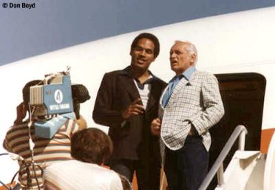 Late 70's - O J Simpson and Ted Knight promoting National Airlines