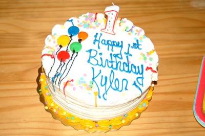 2006 - Kyler's First Birthday Cake