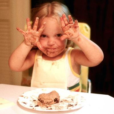 Karen D. Boyd and her ice cream delight
