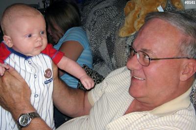 2005 - Grandpa Don with grandson Kyler Matthew Kramer