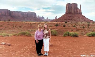 2004 - Karen and Donna at Monument Valley, UT