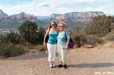2004 - Donna and Karen in Sedona, AZ