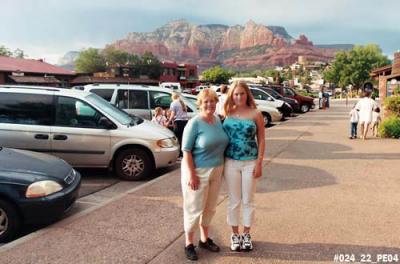 2004 - Karen and Donna in downtown Sedona, AZ