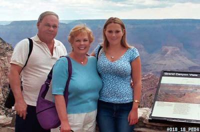 2004 - Don, Karen C. and Donna at the Grand Canyon, AZ