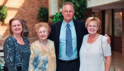 Jim with his mom Esther Majoros Criswell and sisters Wendy Criswell and Karen Boyd