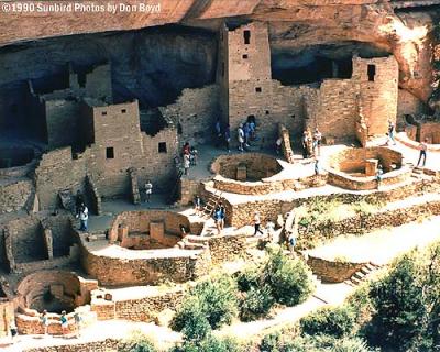 1990 - Ancestral Pueblo cliff dwellings at Mesa Verde