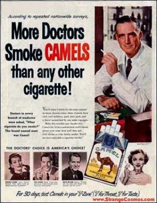 1950s - More Doctors Smoke Camels advertisement