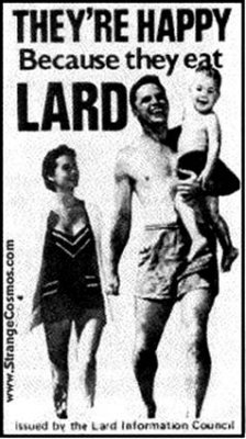 1950s? - Lard Information Council advertisement  (a spoof, not real)