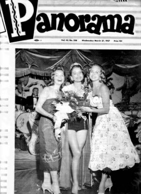 1957 - Deanna Briggs, Miss Miami Beach 1957 (center) - to become Mrs. Jack O'Brien